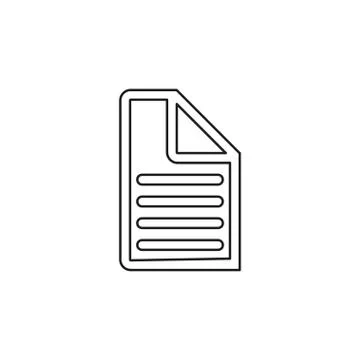 Document list - paper icon - web page symbol Stock Illustration