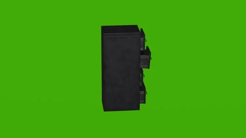 The document locker rotates on the green screen. Stock Footage 280274236