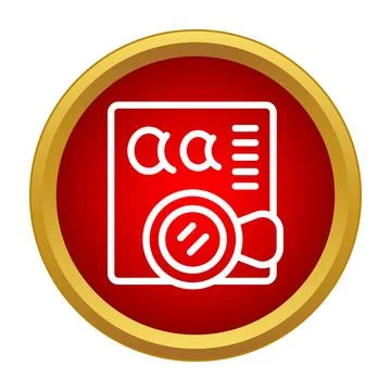 Document with magnifying glass icon for research study Illustrazione stock