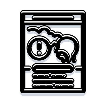 Document management with error notification and alert information Stock Illustration