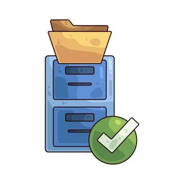 Document management illustration 스톡 일러스트