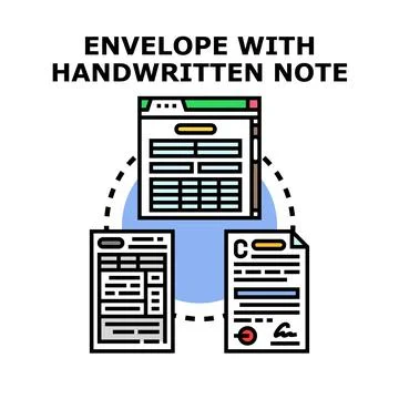 Document management process flow with digital and paper forms Stock Illustration
