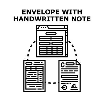 Document management process flow with digital and paper forms Stock Illustration