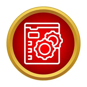 Document management settings and gears configuration イラスト素材