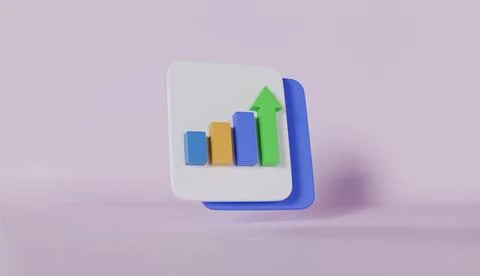Document management statistic report, Media data icon with video and photo Stock Illustration