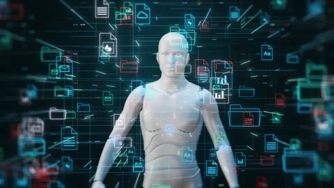 Document management system with ai assistant Stock Footage 262559378