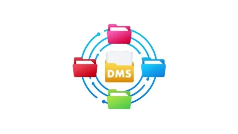 Document management system data processing animation Stock Footage 337968168