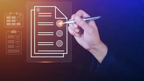 Document Management System (DMS) being setup IT consultant working on lapto.. Stock Photos