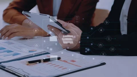 Document Management System (DMS), online documentation database and process.. Stock Footage 272506782