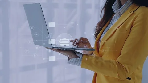 Document Management System (DMS), online documentation database and process.. Stock Footage 272508080