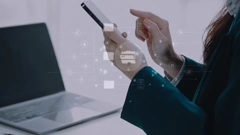 Document Management System (DMS), online documentation database and process.. Stock Footage 272508257