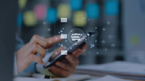 Document Management System (DMS), online documentation database and process.. Stock Footage 272508994