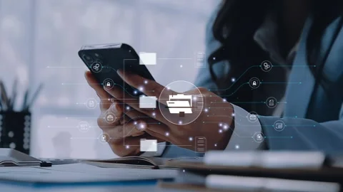 Document Management System (DMS), online documentation database and process.. Stock Footage 272509151