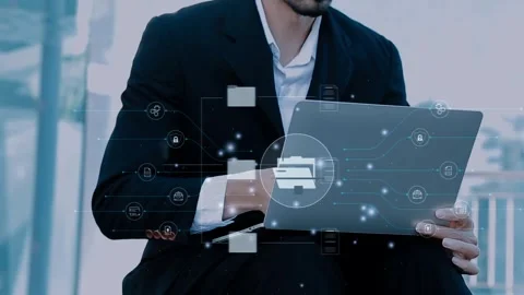 Document Management System (DMS), online documentation database and process.. Stock Footage 272790325