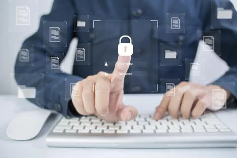 Document Management System (DMS) Online Document Database and automated proce Stock Photos