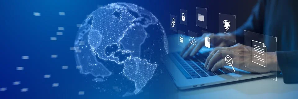 Document Management System DMS Online Document Database and automated process Stock Photos