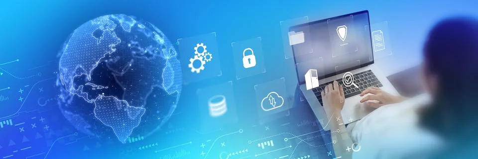 Document Management System DMS Online Document Database and automated process Stock Photos