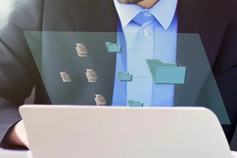 Document Management System (DMS), online documentation database. 스톡 사진