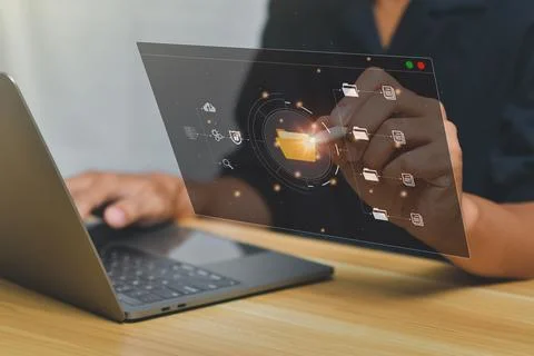 Document Management System (DMS), online documentation database and process a Stock Photos