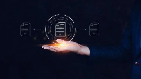 Document Management System (DMS), Online documentation database and process.. 库存照片