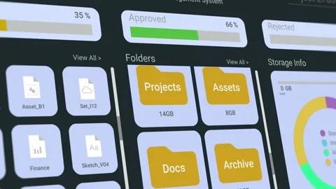 Document management system Stock Footage 242281390