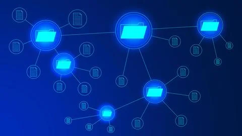 Document management system. Stock Illustration
