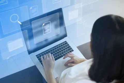 Document Management System Online Document Database and automated processes t Stock Photos