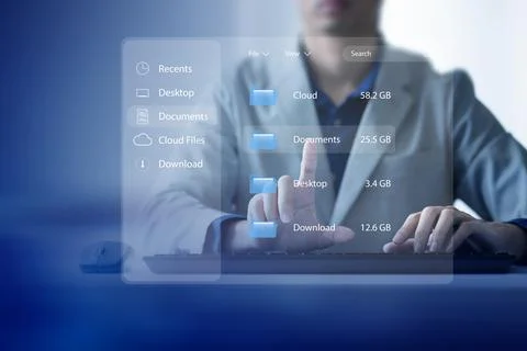 Document Management System Online Document Database and automated processes t Stock Photos