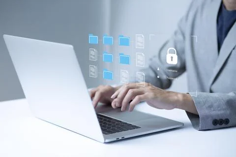 Document Management System Online Document Database and automated processes t Stock Photos