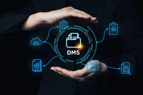 Document Management System or DMS. Consultant information technology (IT) a.. 写真素材