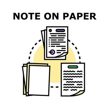 Document management system organizing paper information icon Stock Illustration