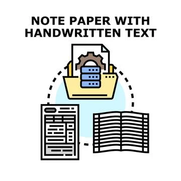 Document management system processing data workflow Stock Illustration