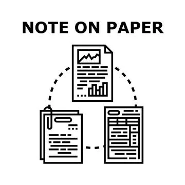 Document management system showing business data flow Stock Illustration