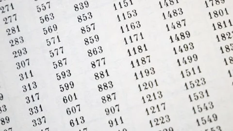 Document with many numbers, data encrypt. Cipher encryption code or data 스톡 동영상 258110110