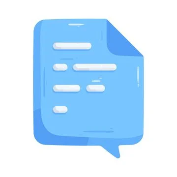 Document message Stock Illustration
