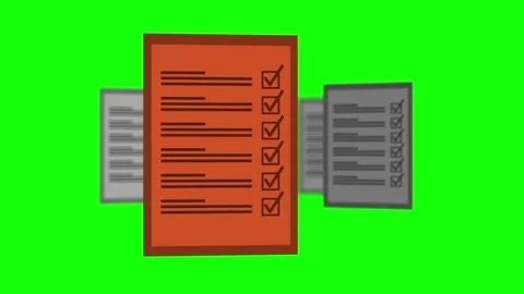 Document Motion on Chroma Key for Compositing Video stock 337166094