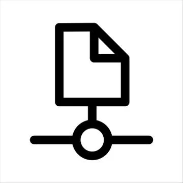 Document Network Icon Symbol Illustration Design 库存插图
