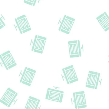 Document of operating system glyph vector seamless pattern Stockillustratie