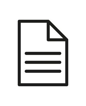 Document outline vector icon. File line symbol Stock-Illustration