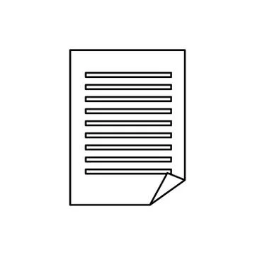 Document page icon 스톡 일러스트