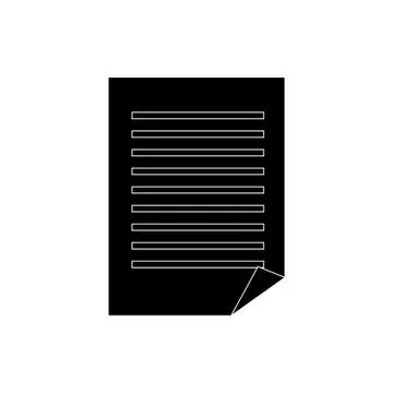 Document page icon Stockillustratie