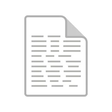 Document Page Icon Stock Illustration