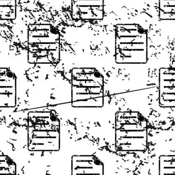 Document page pattern, grunge, monochrome Stock Illustration