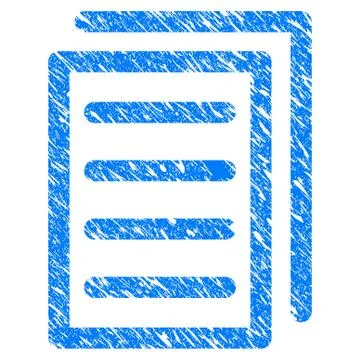 Document Pages Grunge Icon Stock Illustration