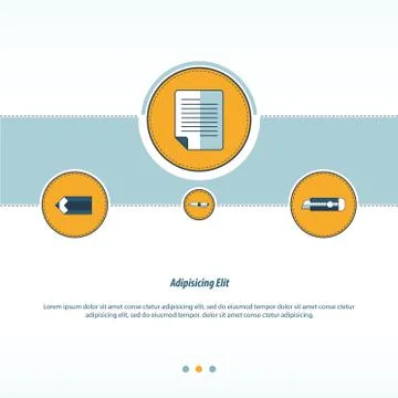 Document paper Concept  design Stock-Illustration