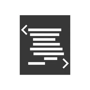 Document paper data icon.   Vector graphic 스톡 일러스트