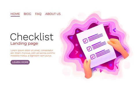 Document paper file, business work page, finance contract. Vector Illustrazione stock