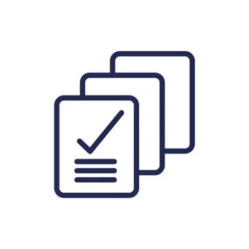 Document paper format icon Stock Illustration