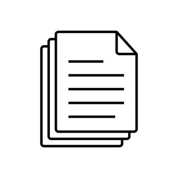 Document paper icon vector symbol design illustration Stock Illustration