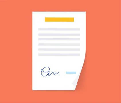 Document paper page Stock Illustration